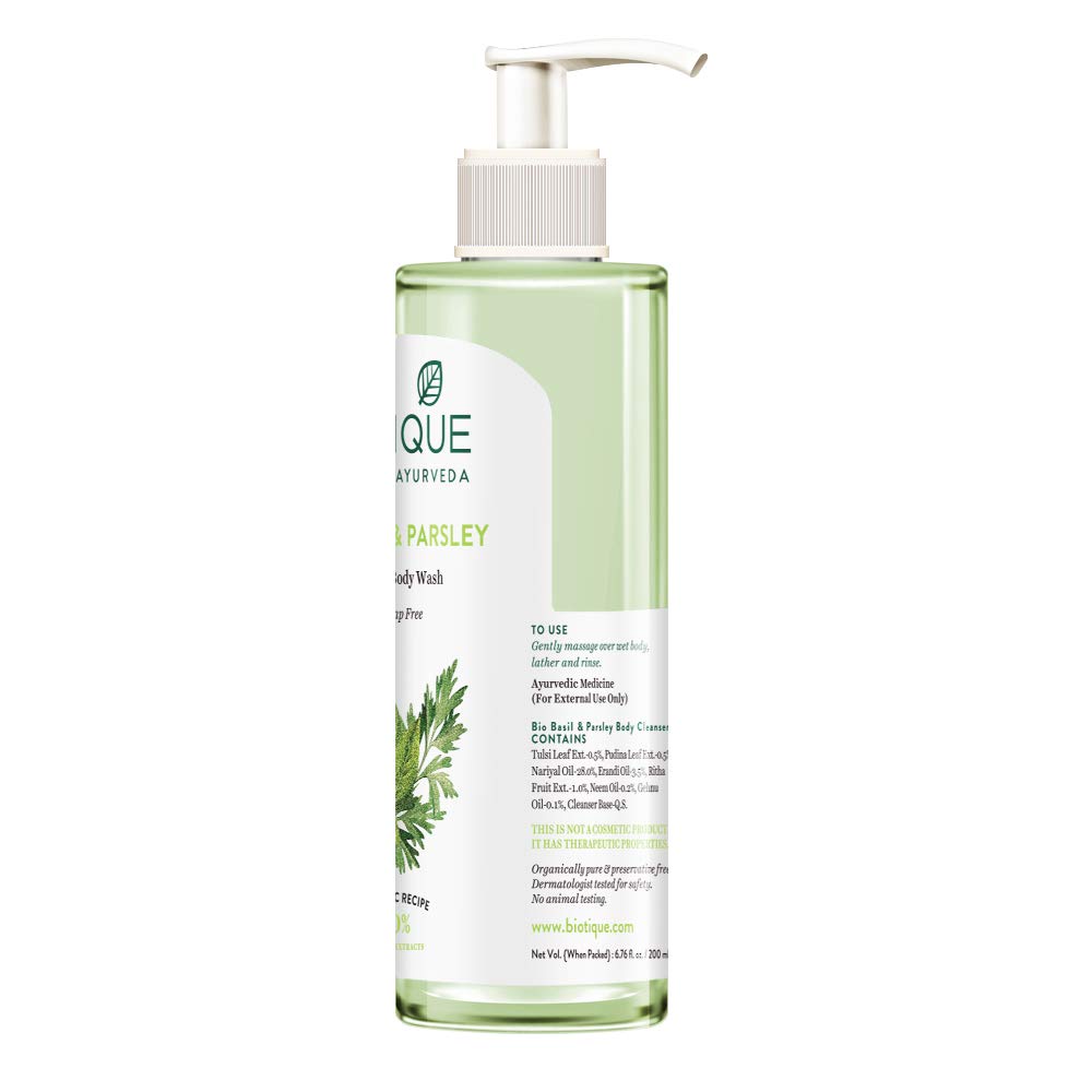 Biotique Bio Basil & Parsley Revitalizing Body Wash | Grocsy