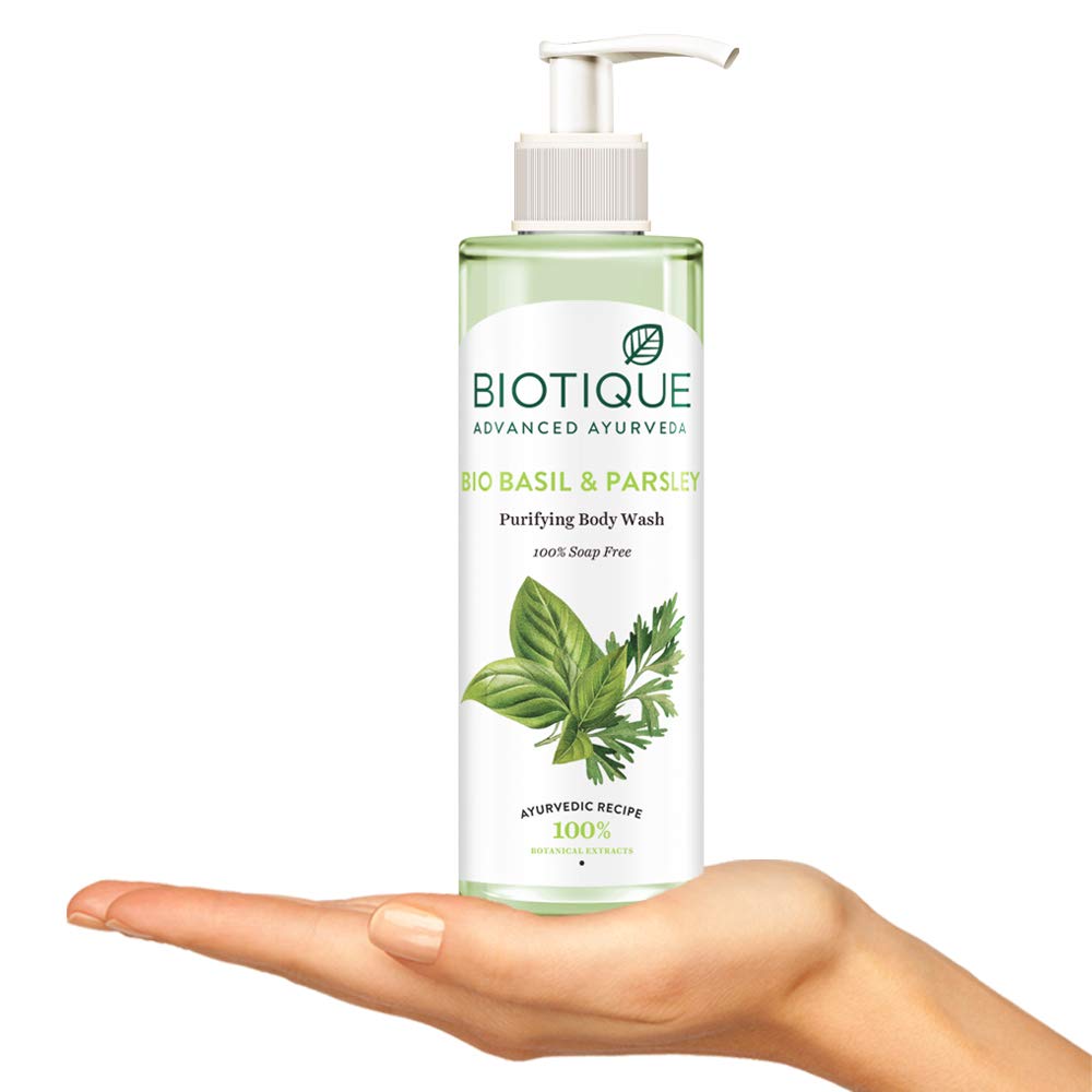Biotique Bio Basil & Parsley Revitalizing Body Wash | Grocsy