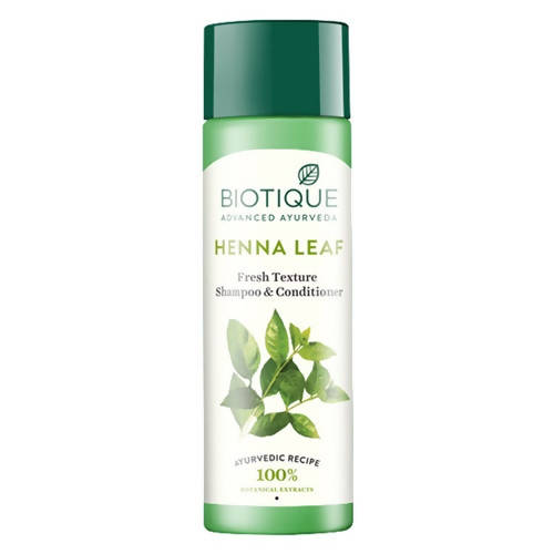 Biotique Bio Henna Leaf Fresh Texture Shampoo and Conditioner | Grocsy