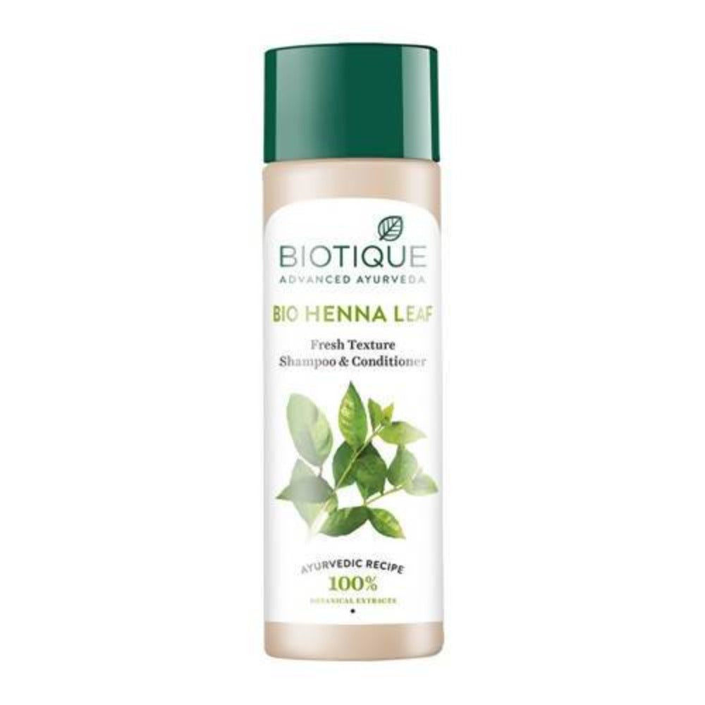 Biotique Bio Henna Leaf Fresh Texture Shampoo and Conditioner | Grocsy