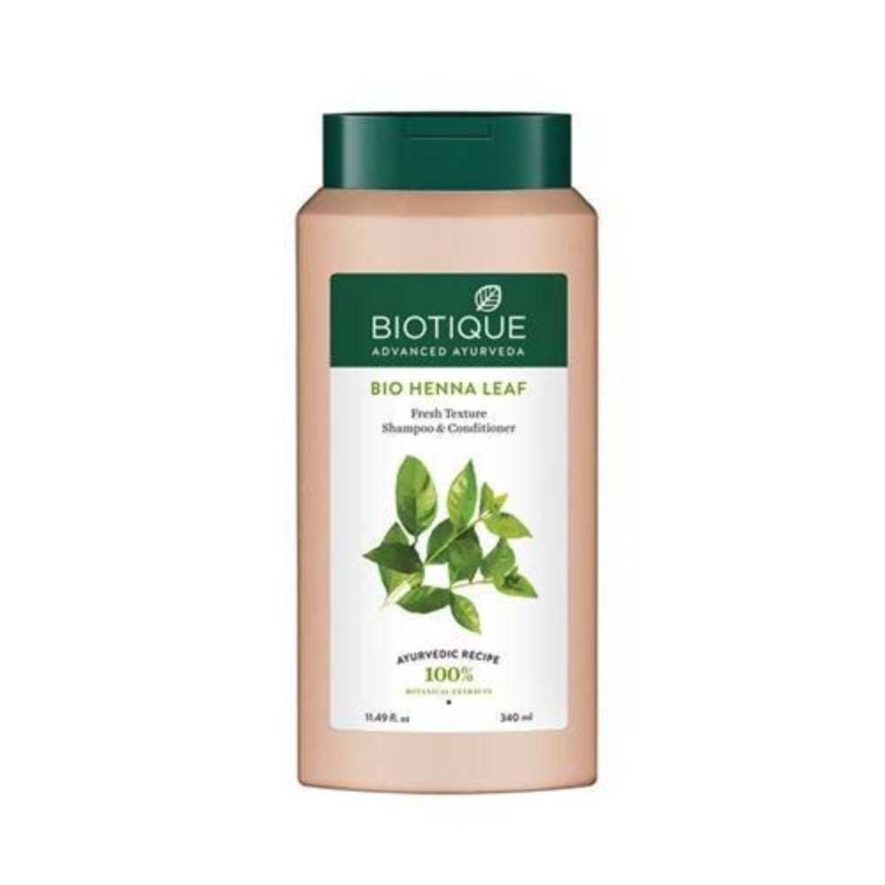 Biotique Bio Henna Leaf Fresh Texture Shampoo and Conditioner | Grocsy