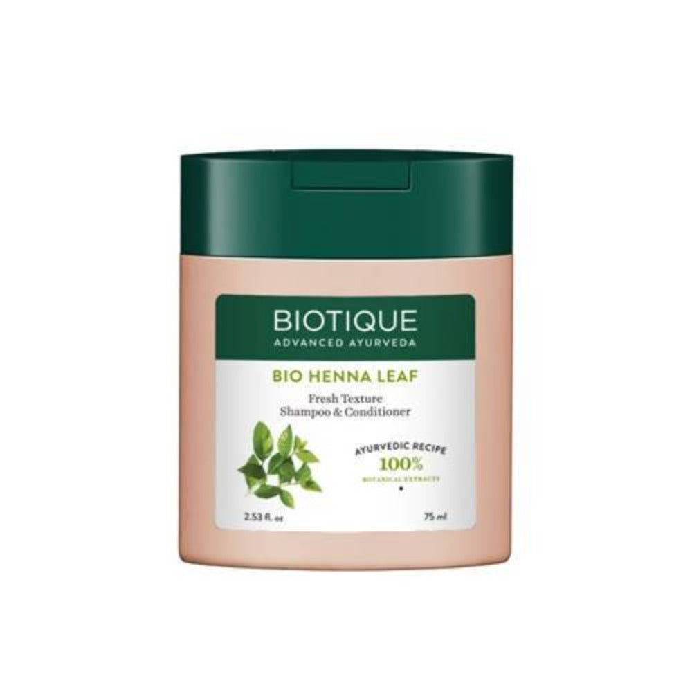 Biotique Bio Henna Leaf Fresh Texture Shampoo and Conditioner | Grocsy
