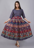 Vamika Multicolor Cotton Printed Party/Casual Wear Kurti (GAM22K) | Grocsy