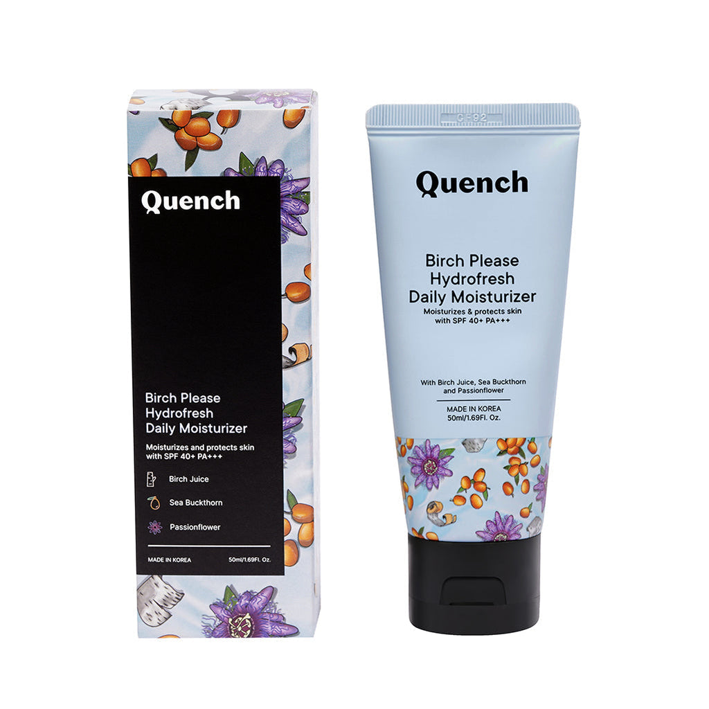 Quench Botanics Birch Please Hydro Fresh Daily Moisturizer With SPF 40+ PA++ - Korean Skincare | Grocsy