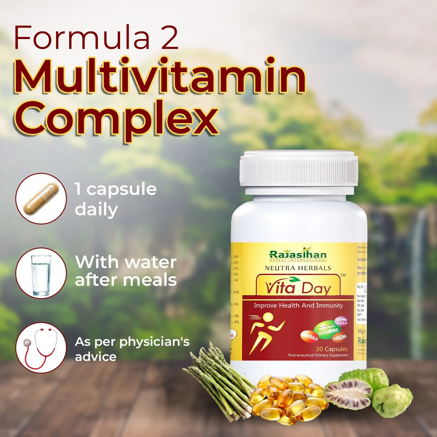 Rajasthan Herbals Neutra Herbals Vita Day Capsules | Grocsy