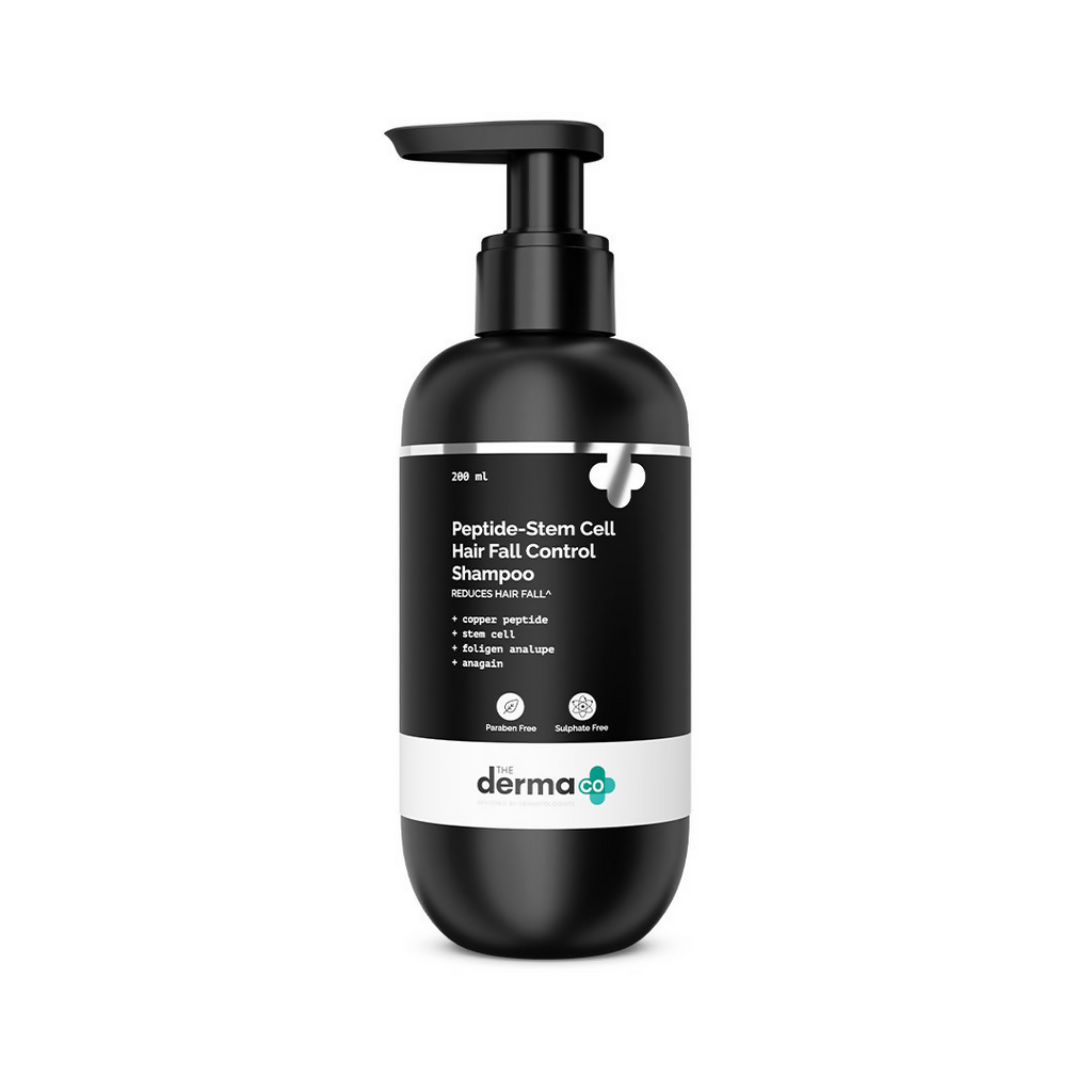 The Derma Co Peptide- Stem Cell Hair Fall Control Shampoo | Grocsy