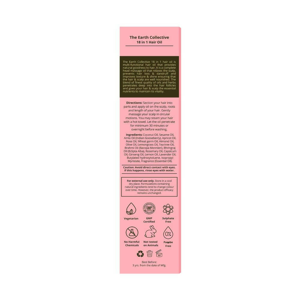 The Earth Collective 18 In 1 Hair Oil | Grocsy