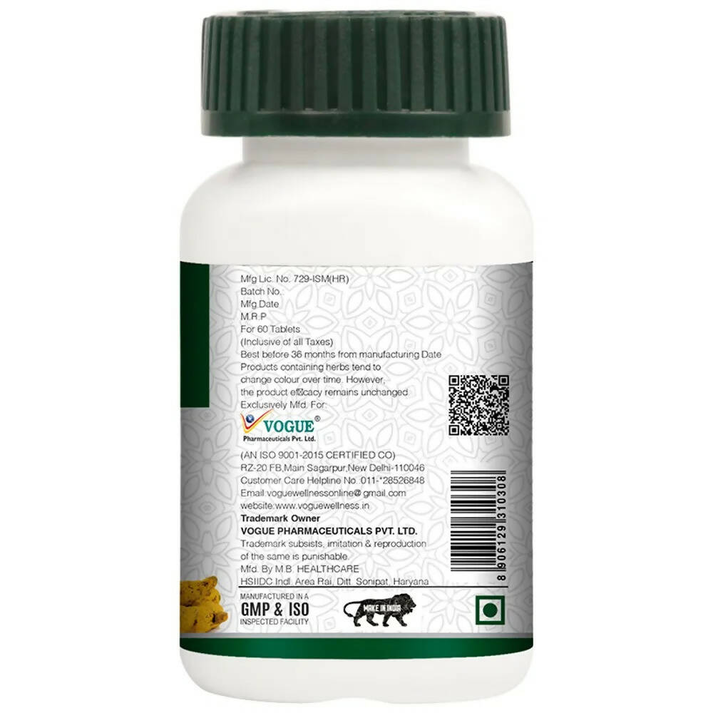 Vogue Wellness Haldi Tablets | Grocsy