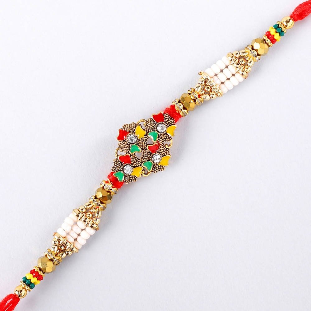 Alluring Meenakari Rakhi | Grocsy