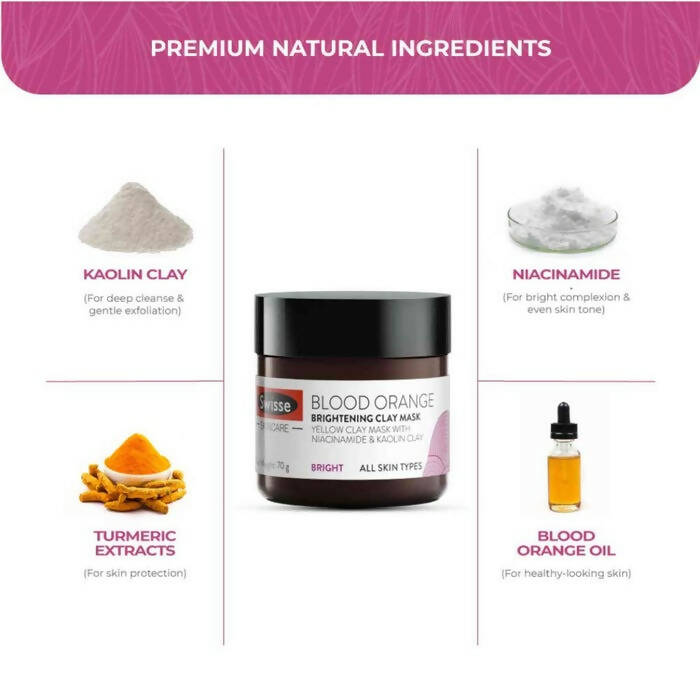 Swisse Blood Orange Brightening Clay Mask With Vitamin C | Grocsy