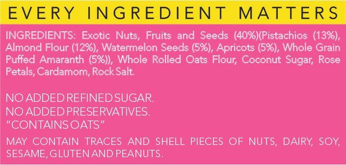Thenibblebox Rose & Pistachio Almond flour Superfood Porridge Instant Breakfast Mix | Grocsy