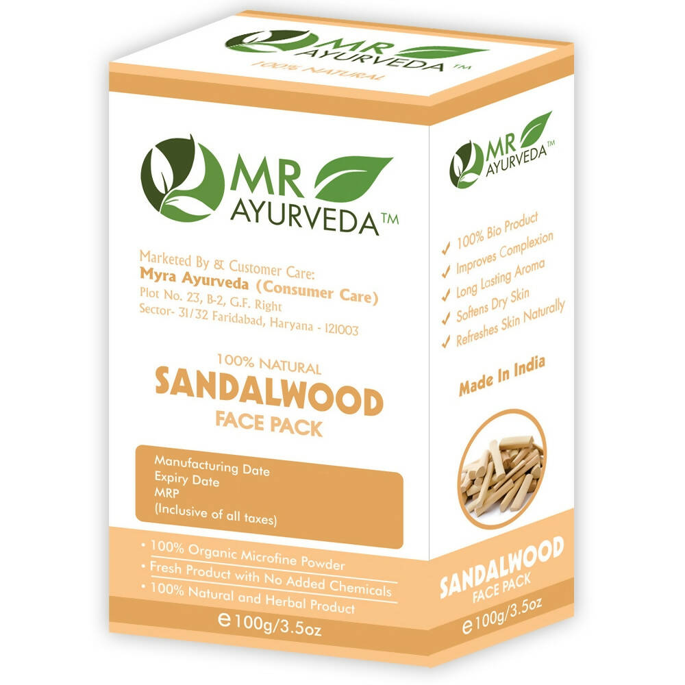 MR Ayurveda Sandalwood Face Pack Powder | Grocsy