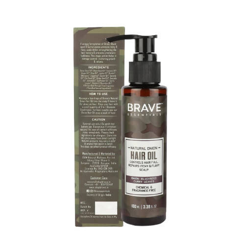 Brave Essentials Natural Onion Hair Oil | Grocsy