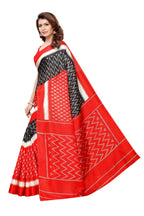 Vamika Red Kalamkari With Jhalar Khadi Silk Saree In Latest Fashion | Grocsy