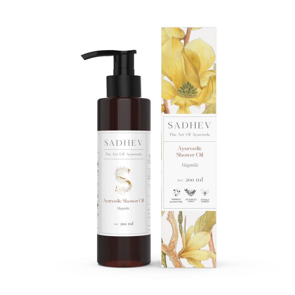 Sadhev Ayurvedic Magnolia Shower Oil | Grocsy