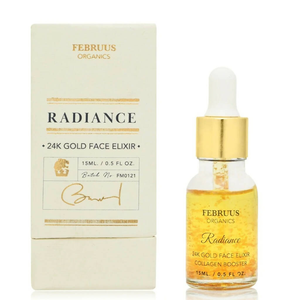 Februus Organics 24K Gold Face Elixir Collagen Booster | Grocsy