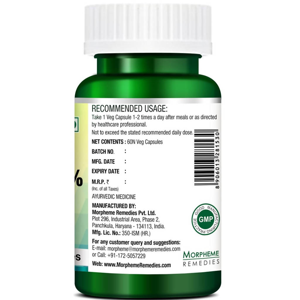 Morpheme Remedies Boswellia Curcumin 95% Veg Capsules | Grocsy