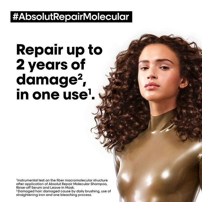 L'Oreal Paris Absolut Repair Molecular Deep Repairing Hair Rinse-Off Serum | Grocsy