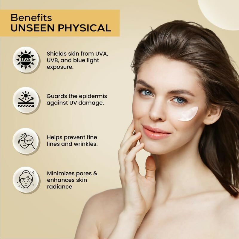Aveil Unseen Physical Sunscreen SPF 50 PA +++ | Grocsy