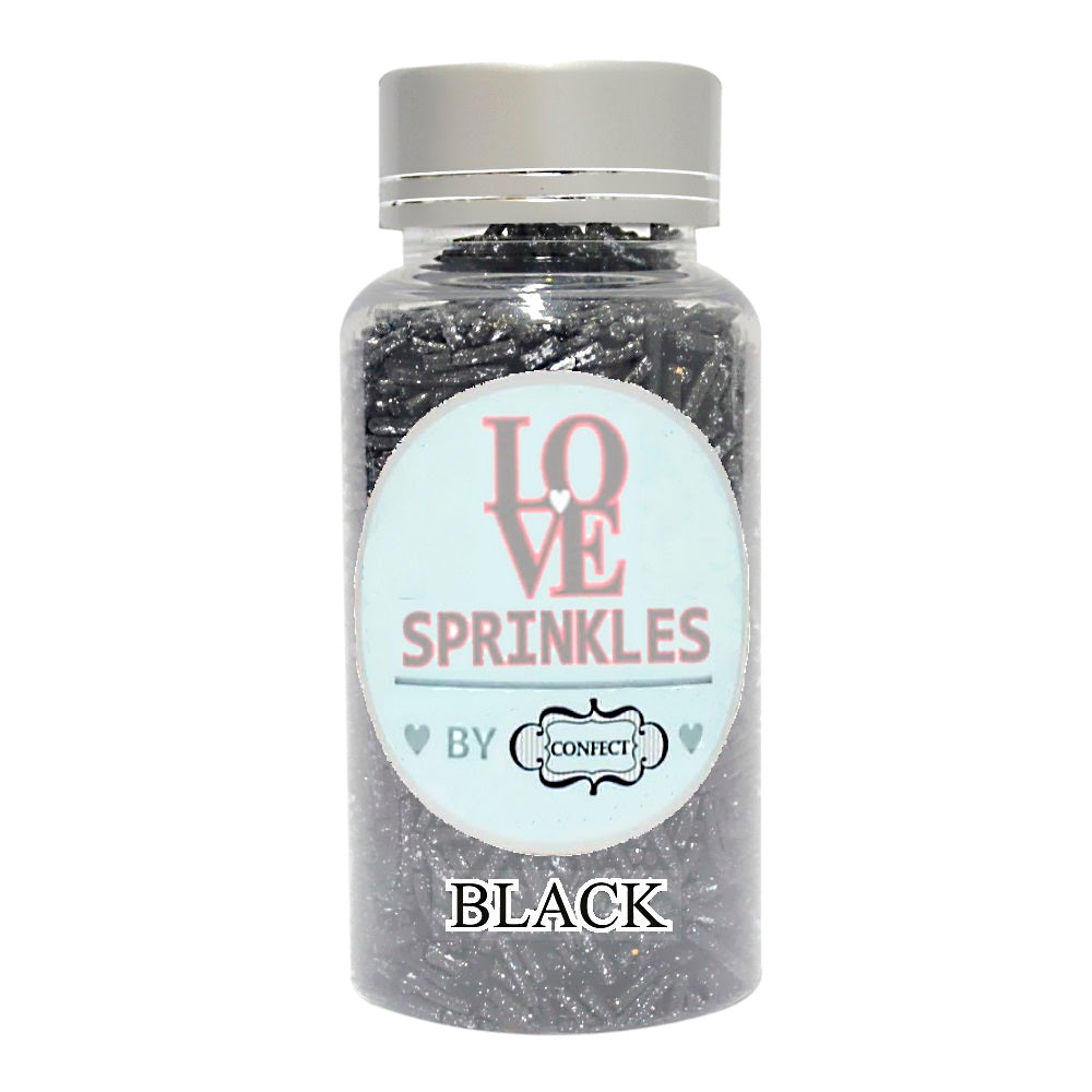 Confect Black Vermicelli Sprinkles | Grocsy