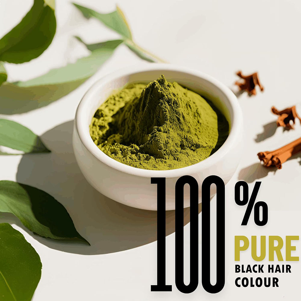 Samisha Black Hair Colour Powder – Original & Organic Natural Black | Grocsy