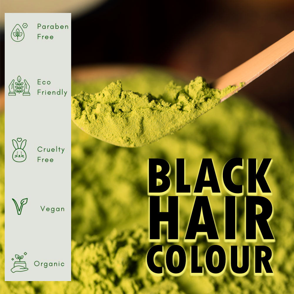 Samisha Black Hair Colour Powder – Original & Organic Natural Black | Grocsy