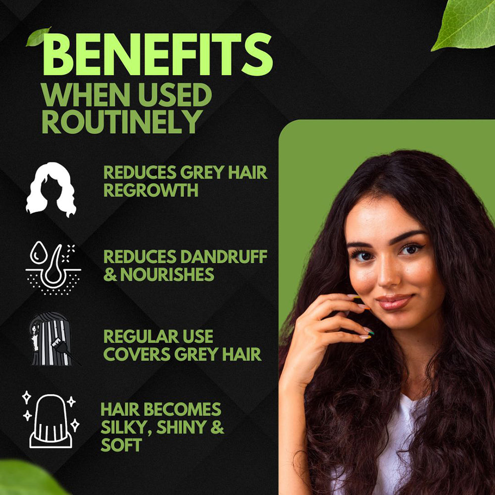 Samisha Black Hair Colour Powder – Original & Organic Natural Black | Grocsy