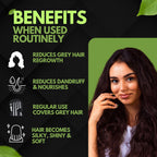 Samisha Black Hair Colour Powder – Original & Organic Natural Black | Grocsy