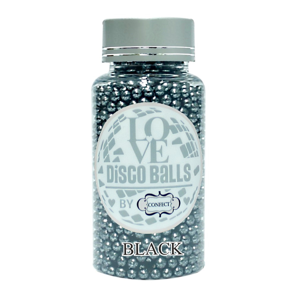 Confect Black Disco Balls Sprinkles 5 MM | Grocsy