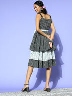 Yufta Black Ethnic Motifs Indie Gal Dress | Grocsy