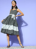 Yufta Black Ethnic Motifs Indie Gal Dress | Grocsy