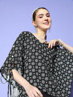 Yufta Black Kaftan Top | Grocsy