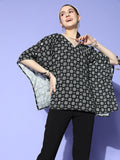 Yufta Black Kaftan Top | Grocsy