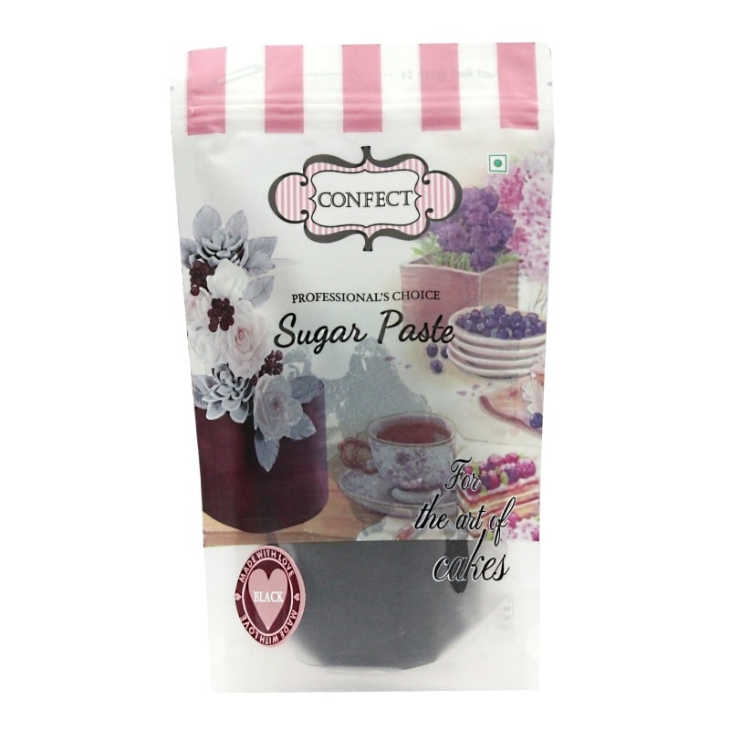 Confect Black Fondant | Edible Nutritional Sugarpaste | Grocsy