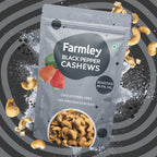 Farmley Black Pepper Cashews - Roasted | Grocsy