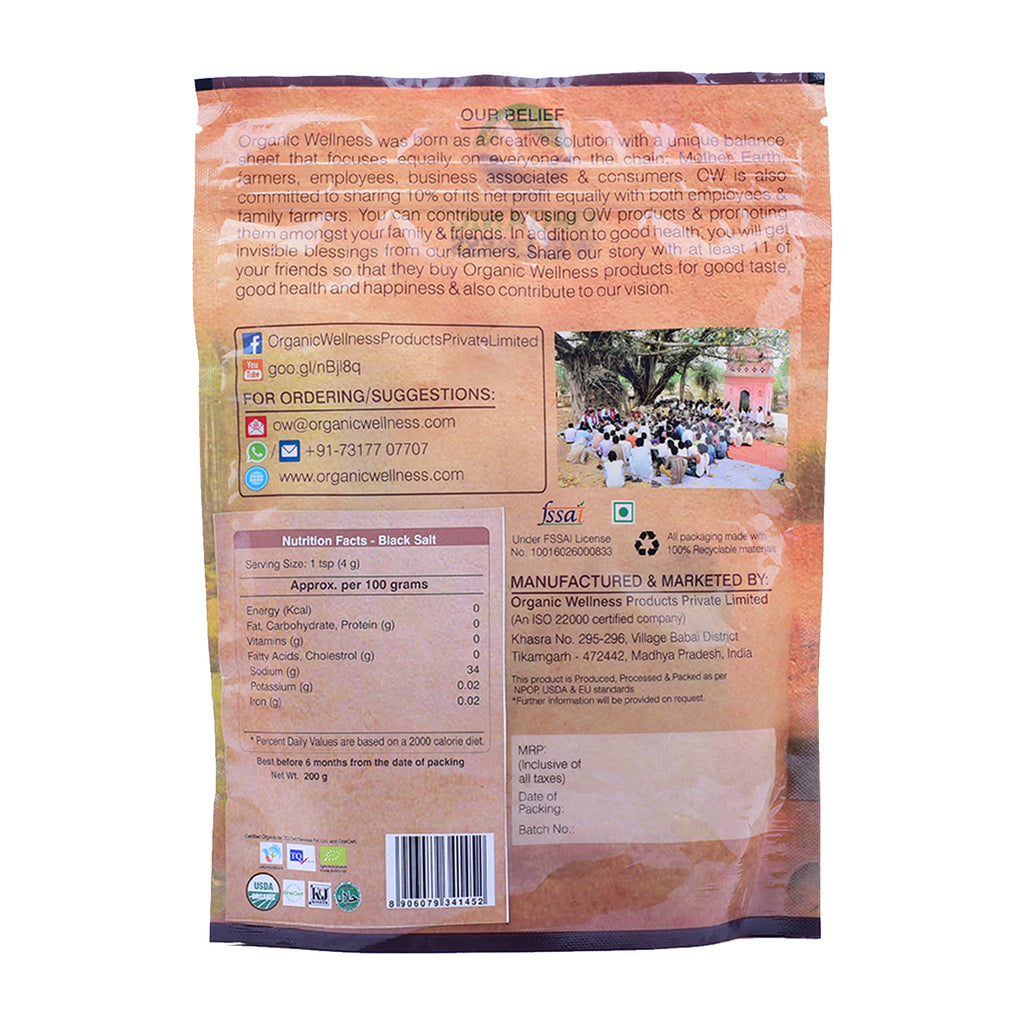 Organic Wellness Black Salt | Grocsy