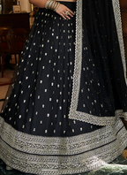 Lehenga Mart Designer Wedding Lehenga Choli For Women - Black | Grocsy