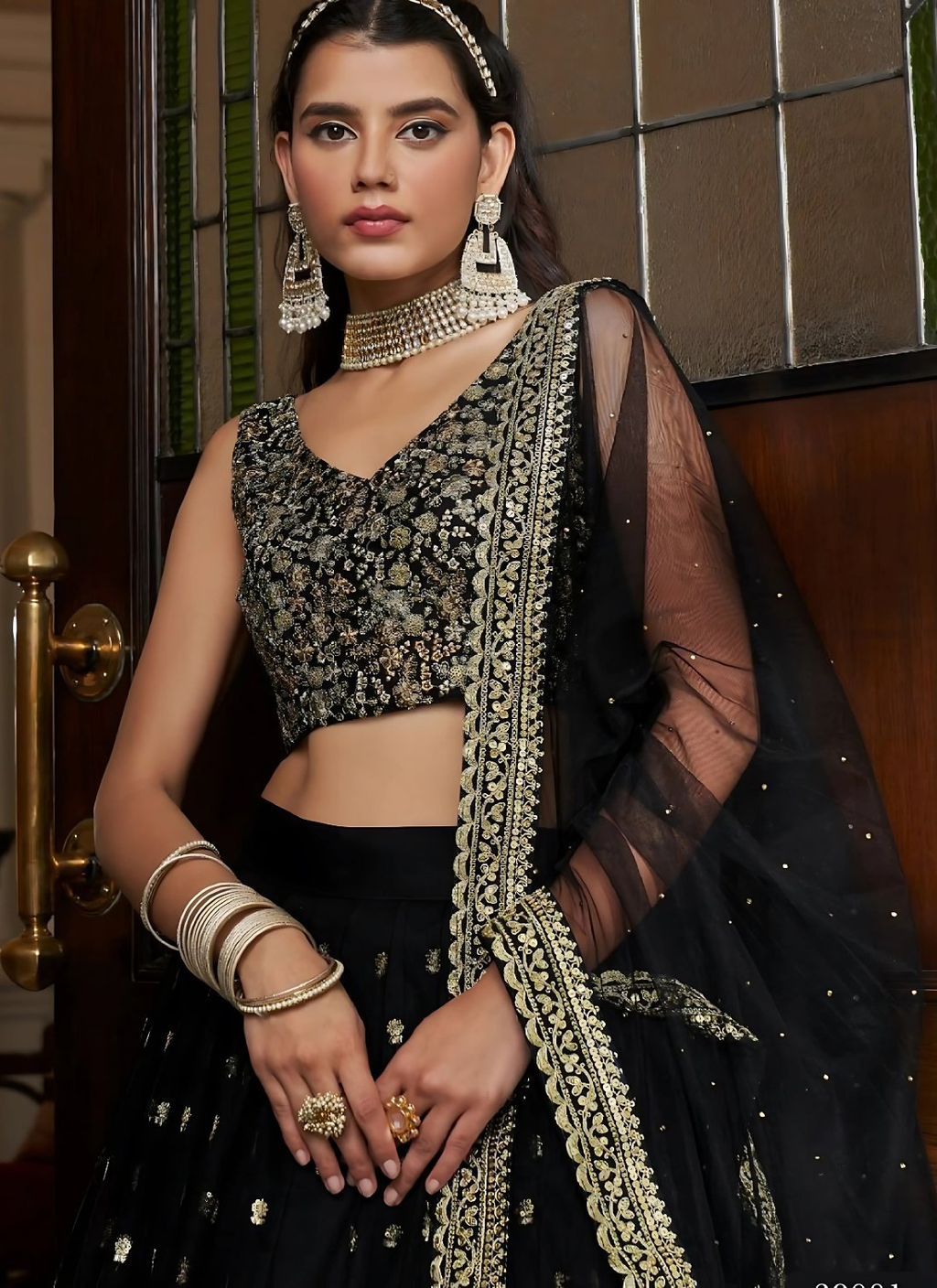 Lehenga Mart Designer Wedding Lehenga Choli For Women - Black | Grocsy
