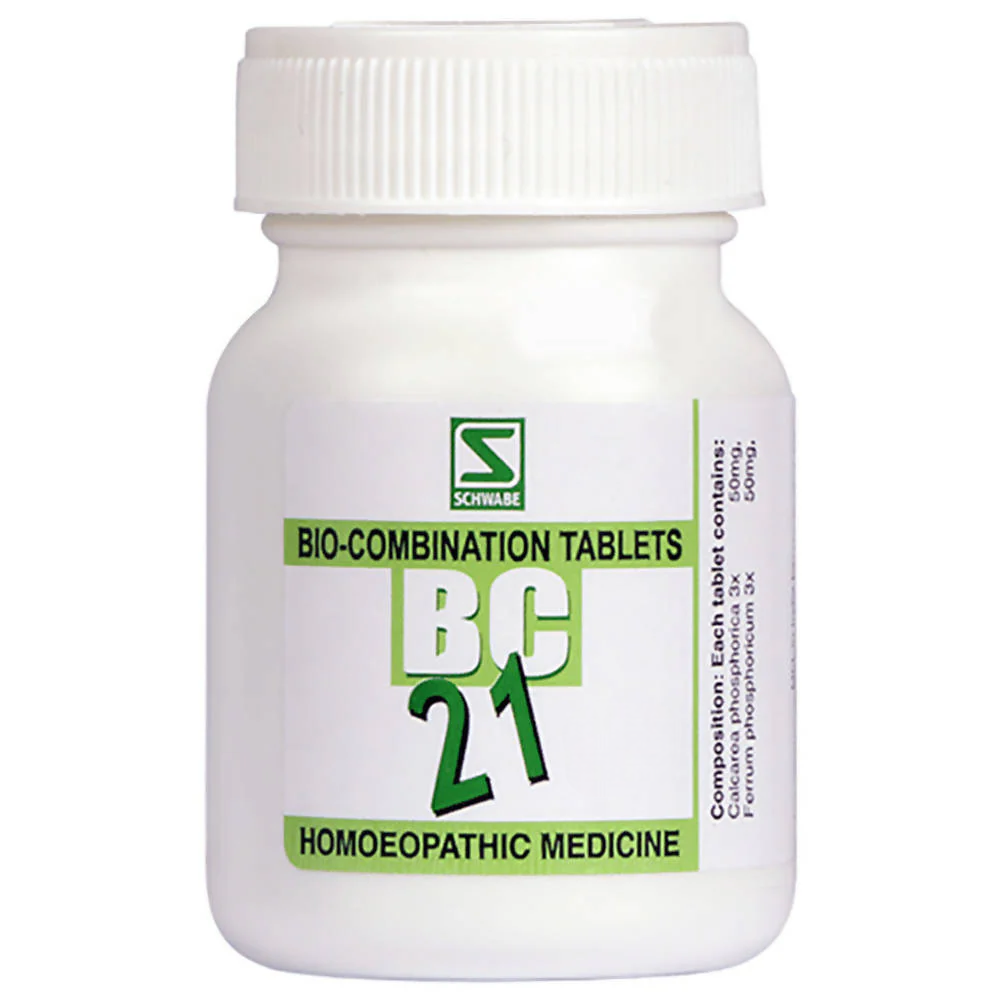 Dr. Willmar Schwabe India Bio-Combination 21 (BC 21) Tablet | Grocsy