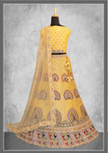 Mustard Georgette Embroidery & Thread Work Bridal lahenga Choli with Dupatta - Nimaya Pavitra Rista | Grocsy