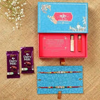 American Diamond Rakhi Set & Dairy Milk Chocolates | Grocsy