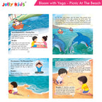 Jolly Kids Bloom With Yoga Books For Kids| Set of 4| Ages 3 - 7 Year| Yoga in Different Places Like Jungle, Beach, Schools, Gardens etc. | Grocsy