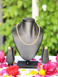 Inhanns Crystal Bloom – Single Line Necklace + Studs - Peach | Grocsy