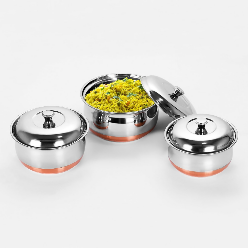 Sumeet Stainless Steel Handi Pot Set | Grocsy