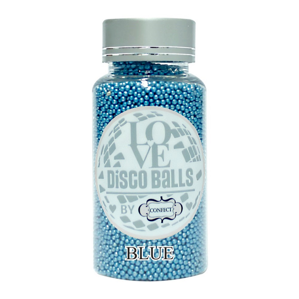 Confect Blue Disco Balls Sprinkles 2 MM | Grocsy