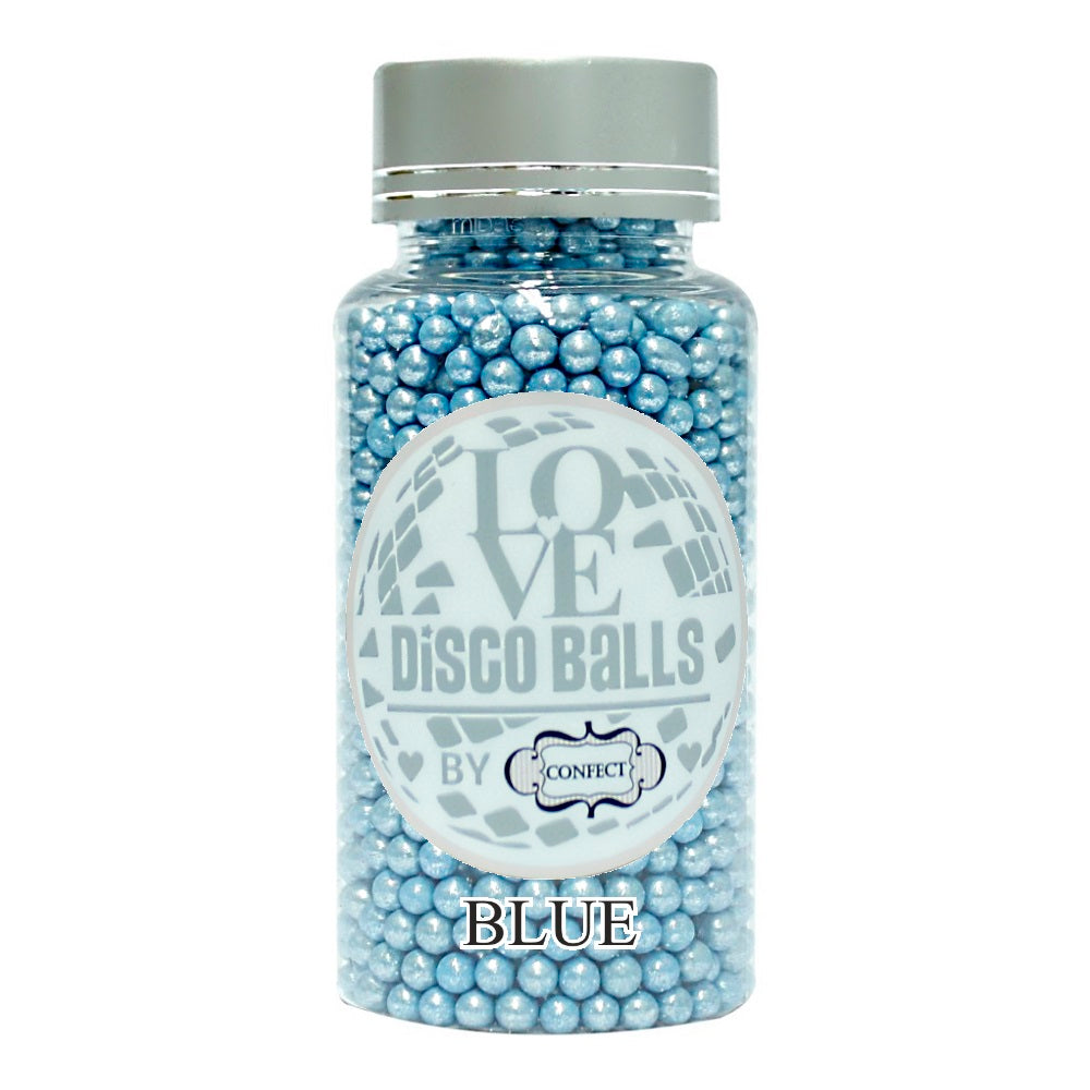 Confect Blue Disco Balls Sprinkles 4 MM | Grocsy