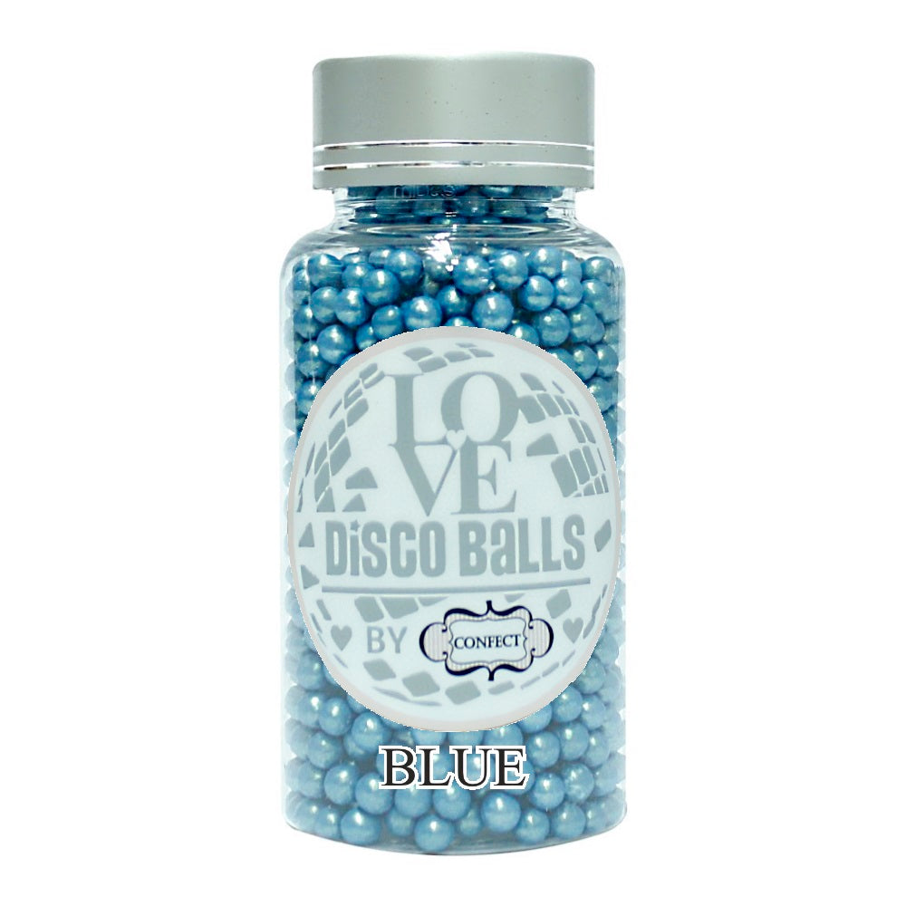 Confect Blue Disco Balls Sprinkles 5 MM | Grocsy
