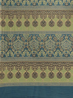 Yufta Blue Printed Saree | Grocsy
