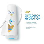 Dove Glycolic + Hydration Conditioner With 5% Hydra-Glycol For Upto 100 Hours Of Hydrated, Fluid Hair | Grocsy