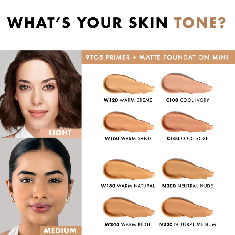 Lakme 9 To 5 Primer + Matte Mini Foundation - Warm Beige | Grocsy